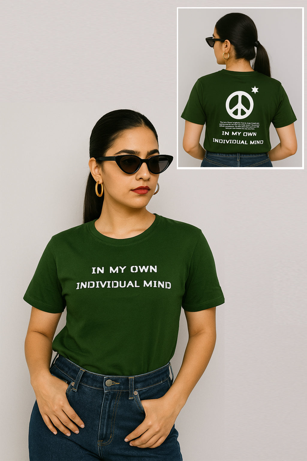 Ladies Short Sleeve Back-Print T-Shirt - Stylish & Comfortable