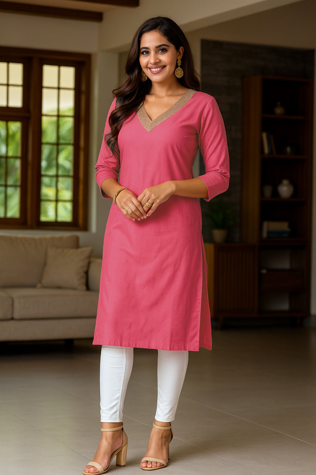 Popcorn Fabric Long Top