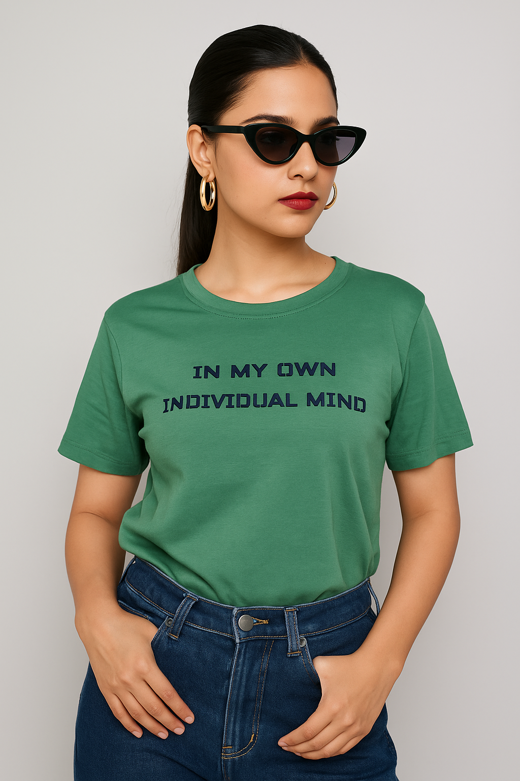 Ladies Short Sleeve Back-Print T-Shirt - Stylish & Comfortable