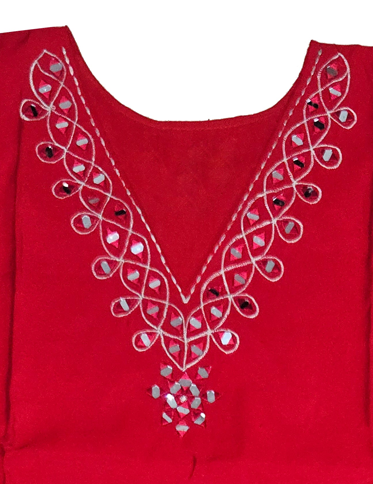Elegant Plain Top with Glass Embellishments