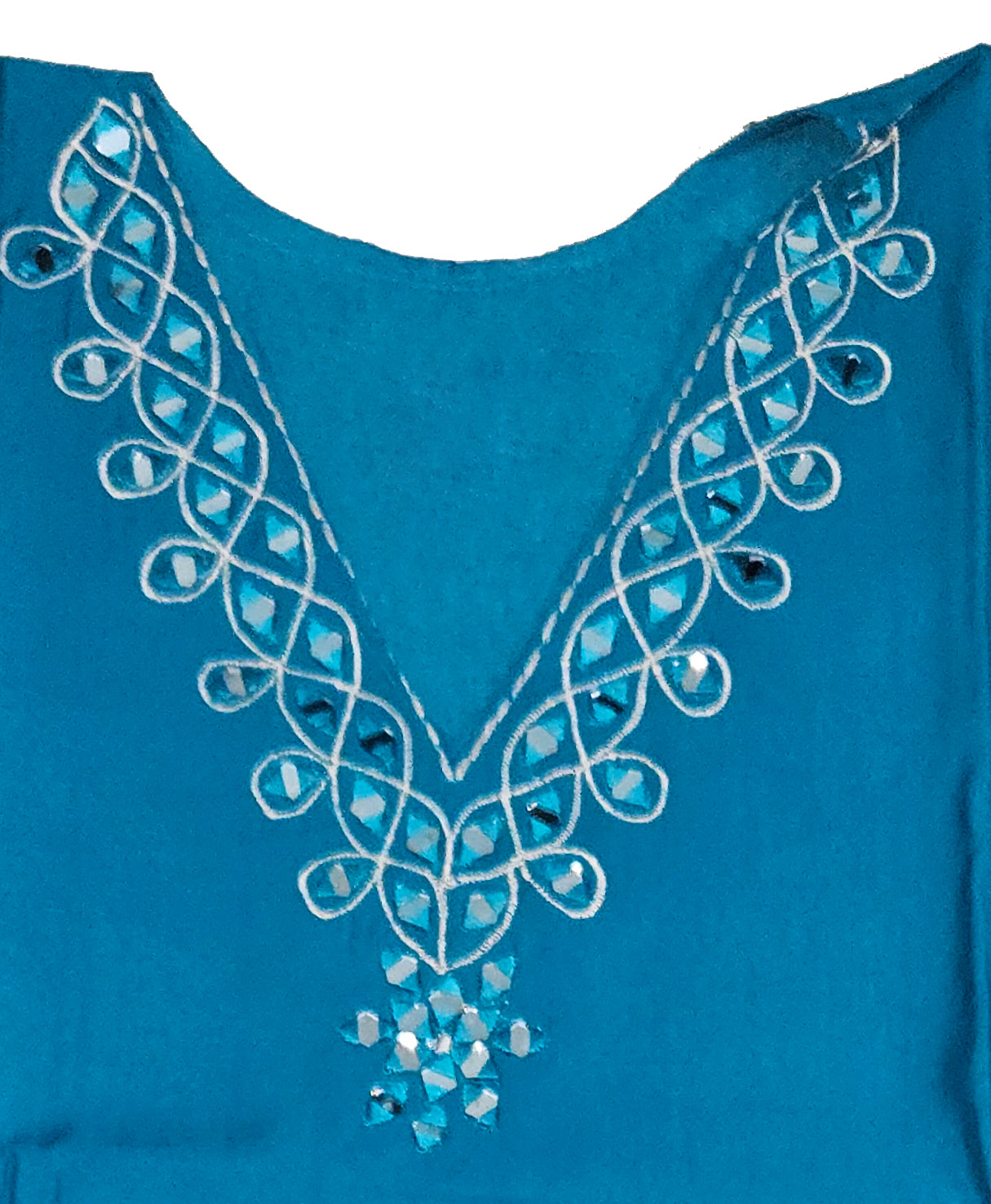 Elegant Plain Top with Glass Embellishments