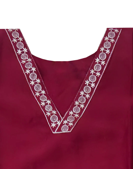 Cotton Embroidery Long Top