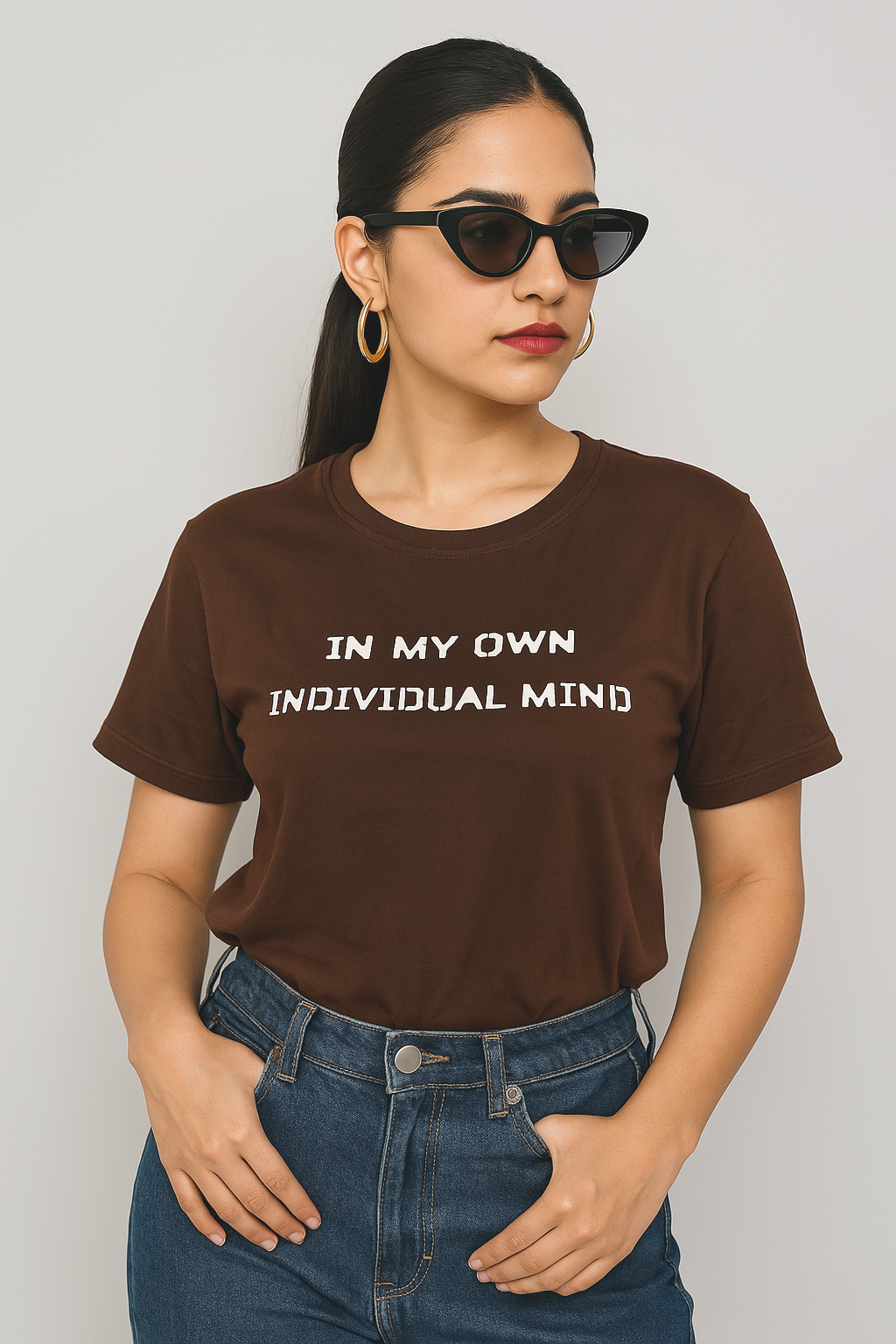 Ladies Short Sleeve Back-Print T-Shirt - Stylish & Comfortable