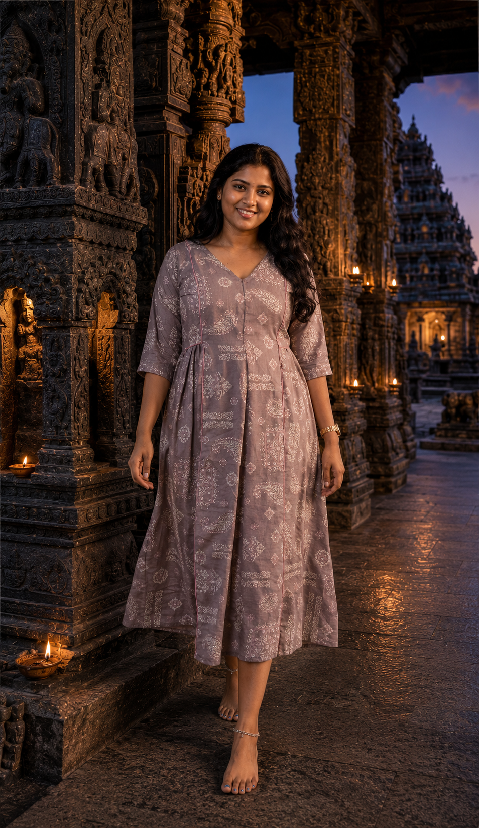 Angle Length Frock