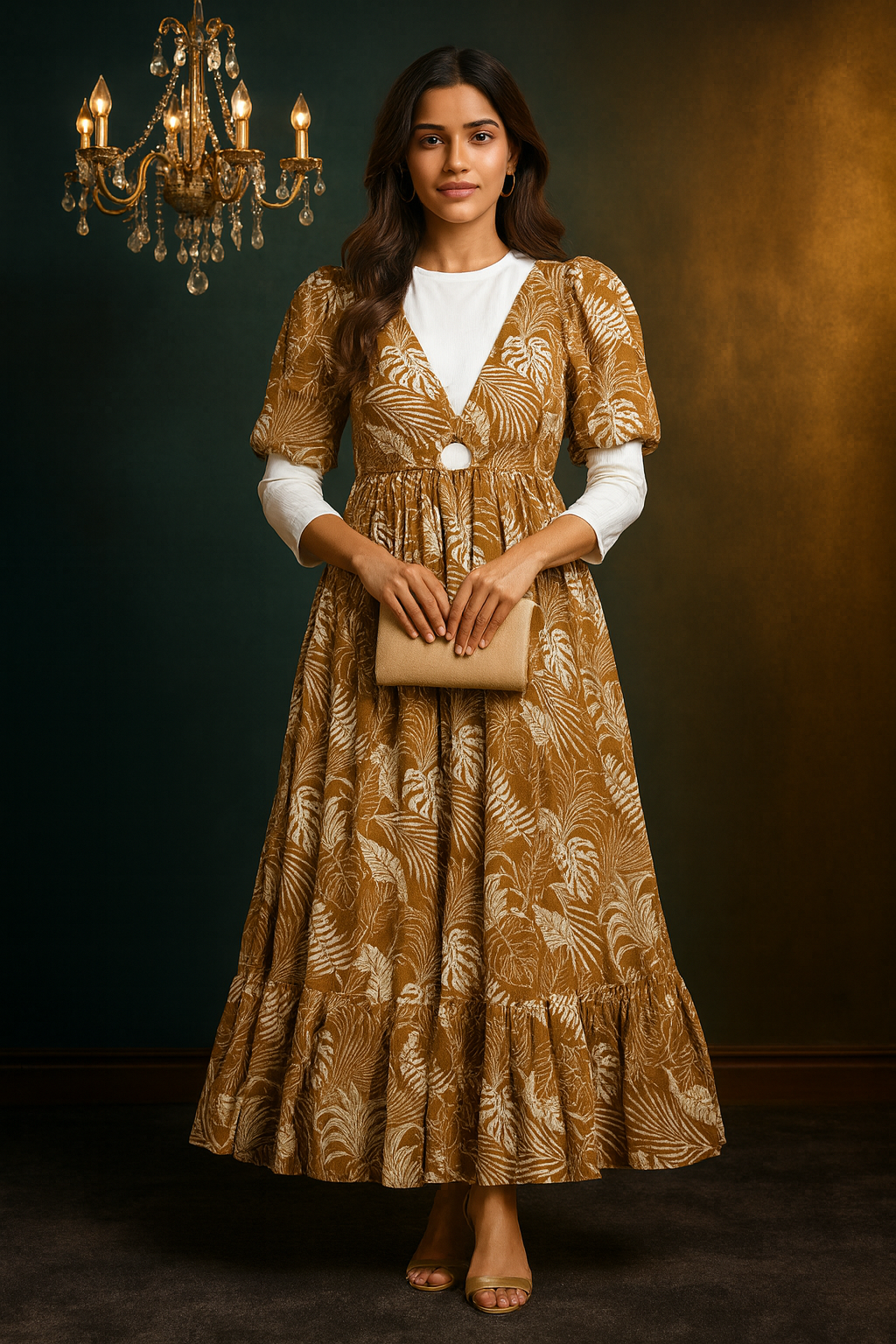 Full-Length Flowy Gown