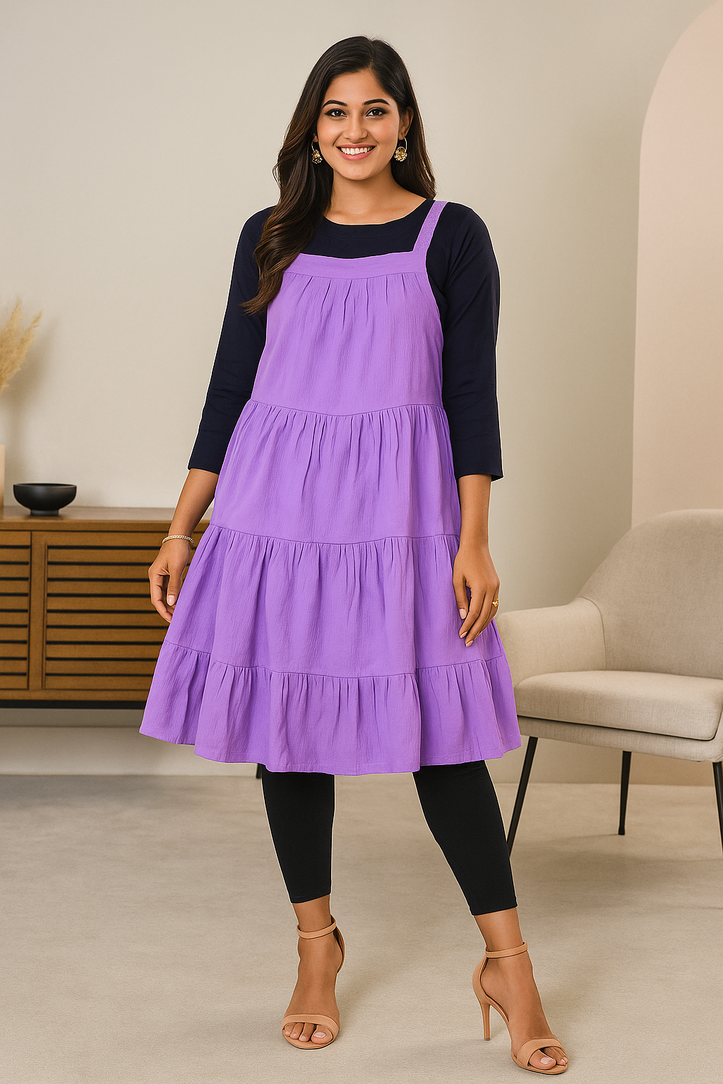 Tiered A-Line Dress for Women