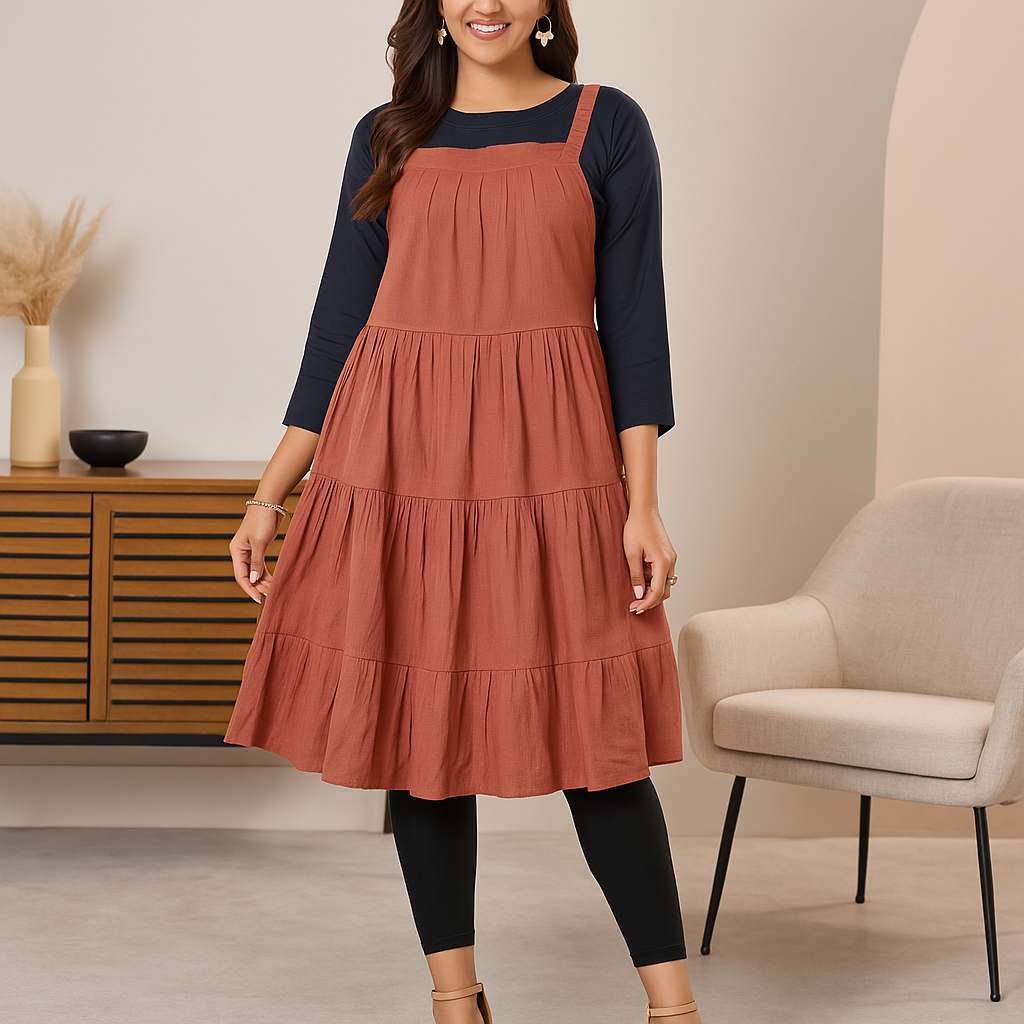 Tiered A-Line Dress for Women