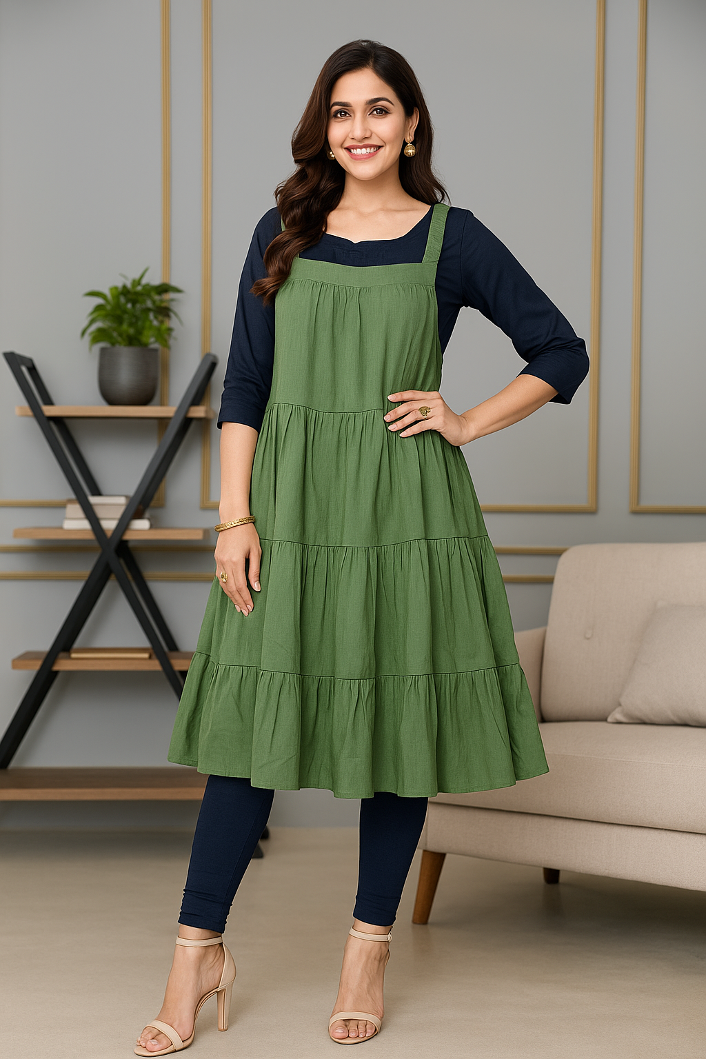 Tiered A-Line Dress for Women
