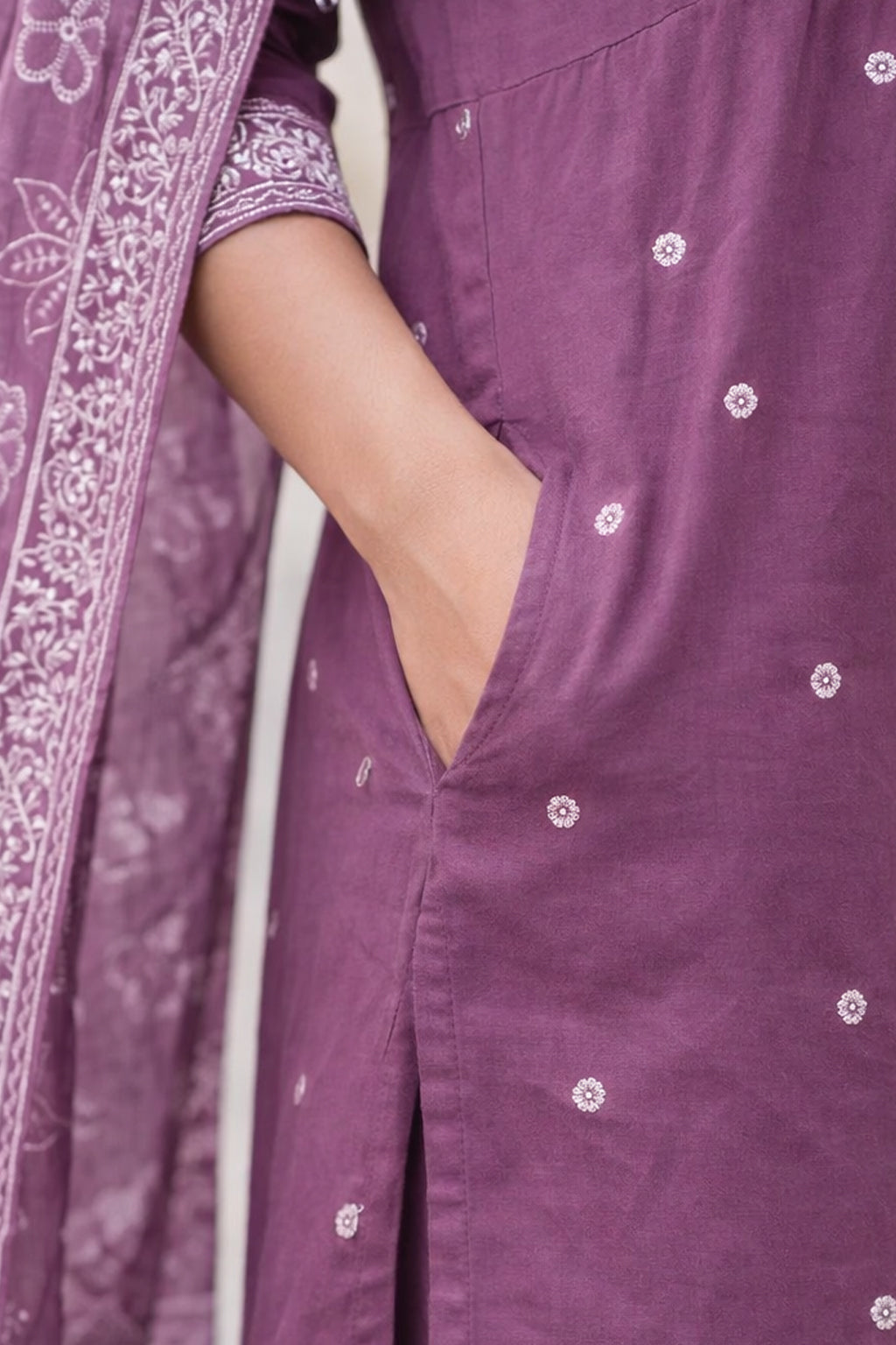 Elegant Cotton Ethnic Suit Set