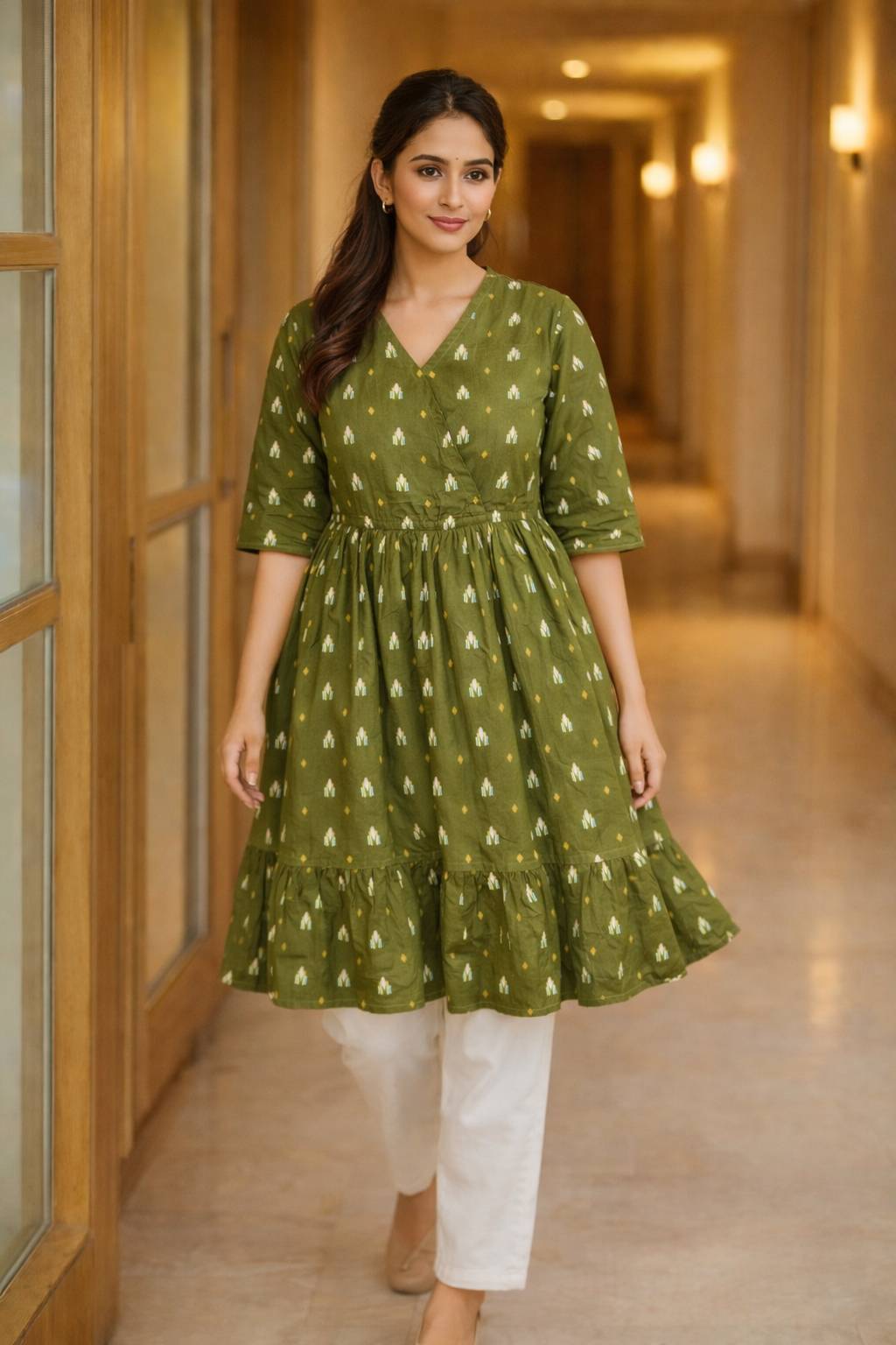 Cotton Knee Length Top