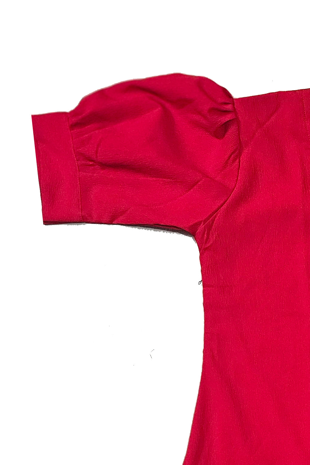 Delta Fabric Puff-Sleeve Long Top with Palazzo Pant