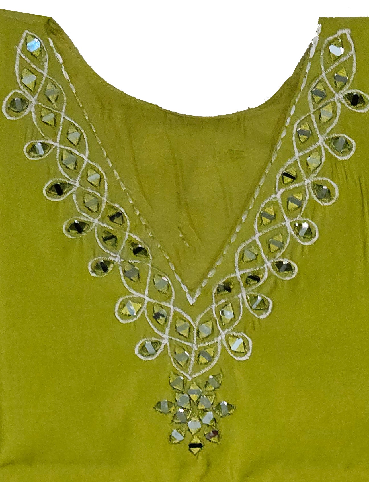 Elegant Plain Top with Glass Embellishments