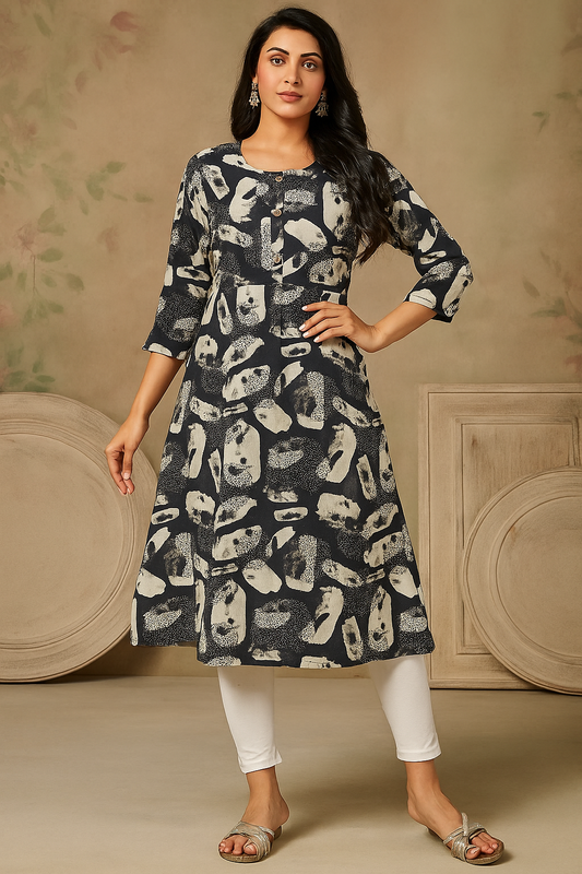 Popcorn Fabric Long Top - Comfortable & Stylish