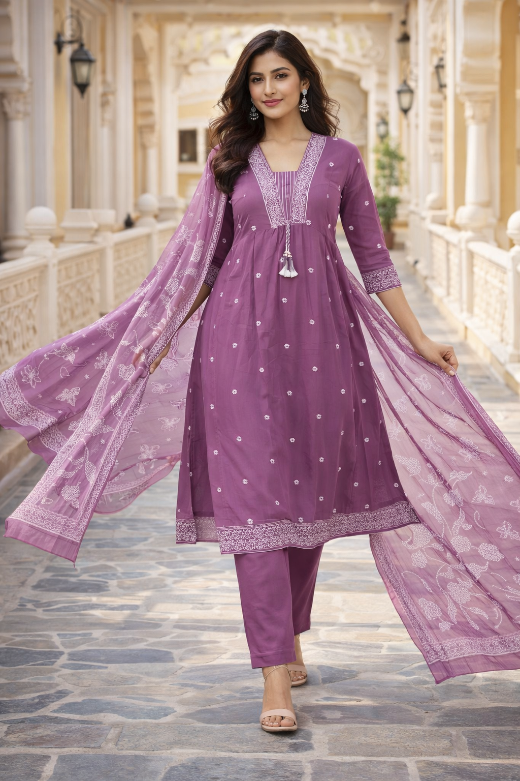Elegant Cotton Ethnic Suit Set