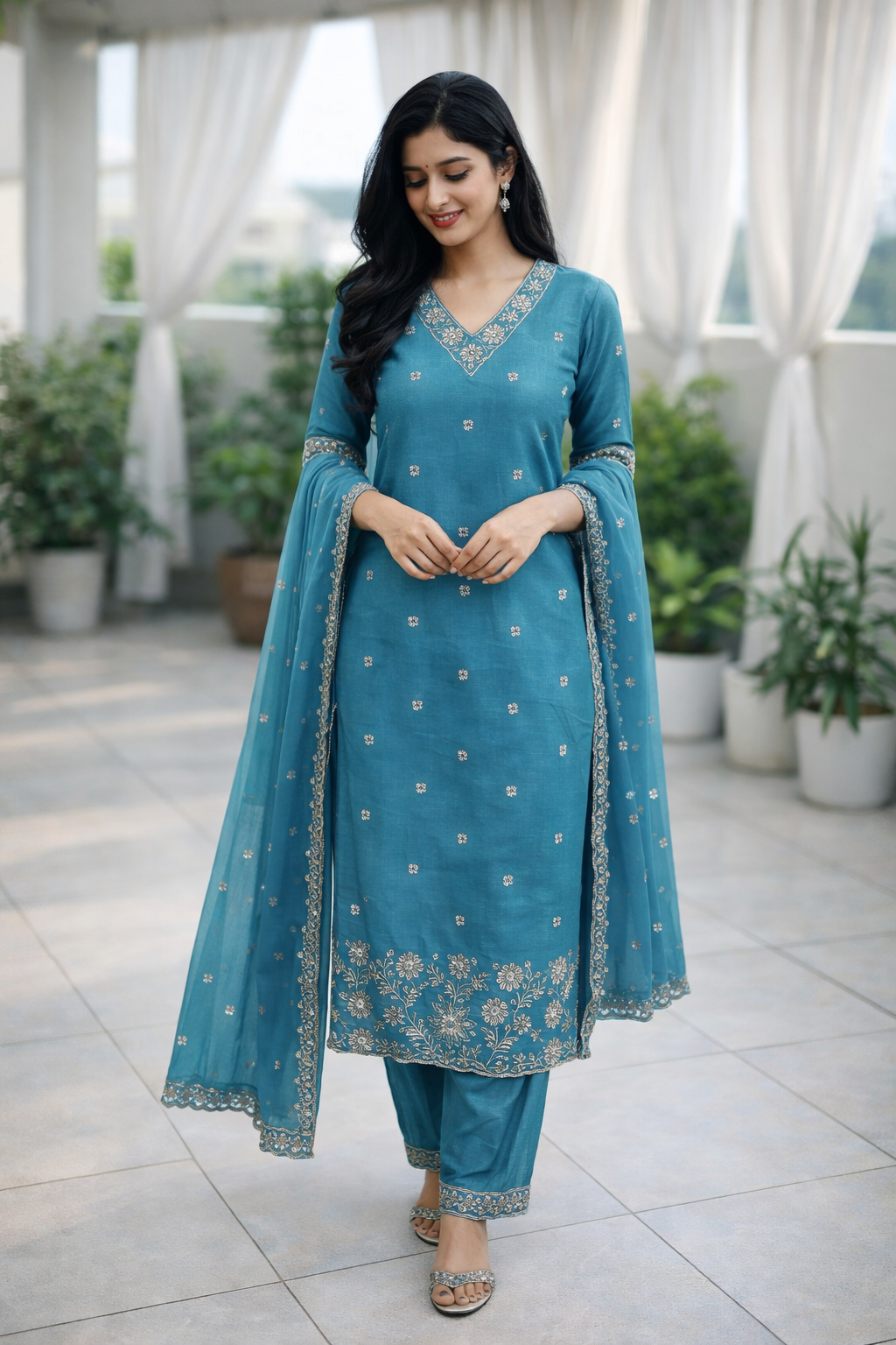 Premium Party Wear Churidar suit