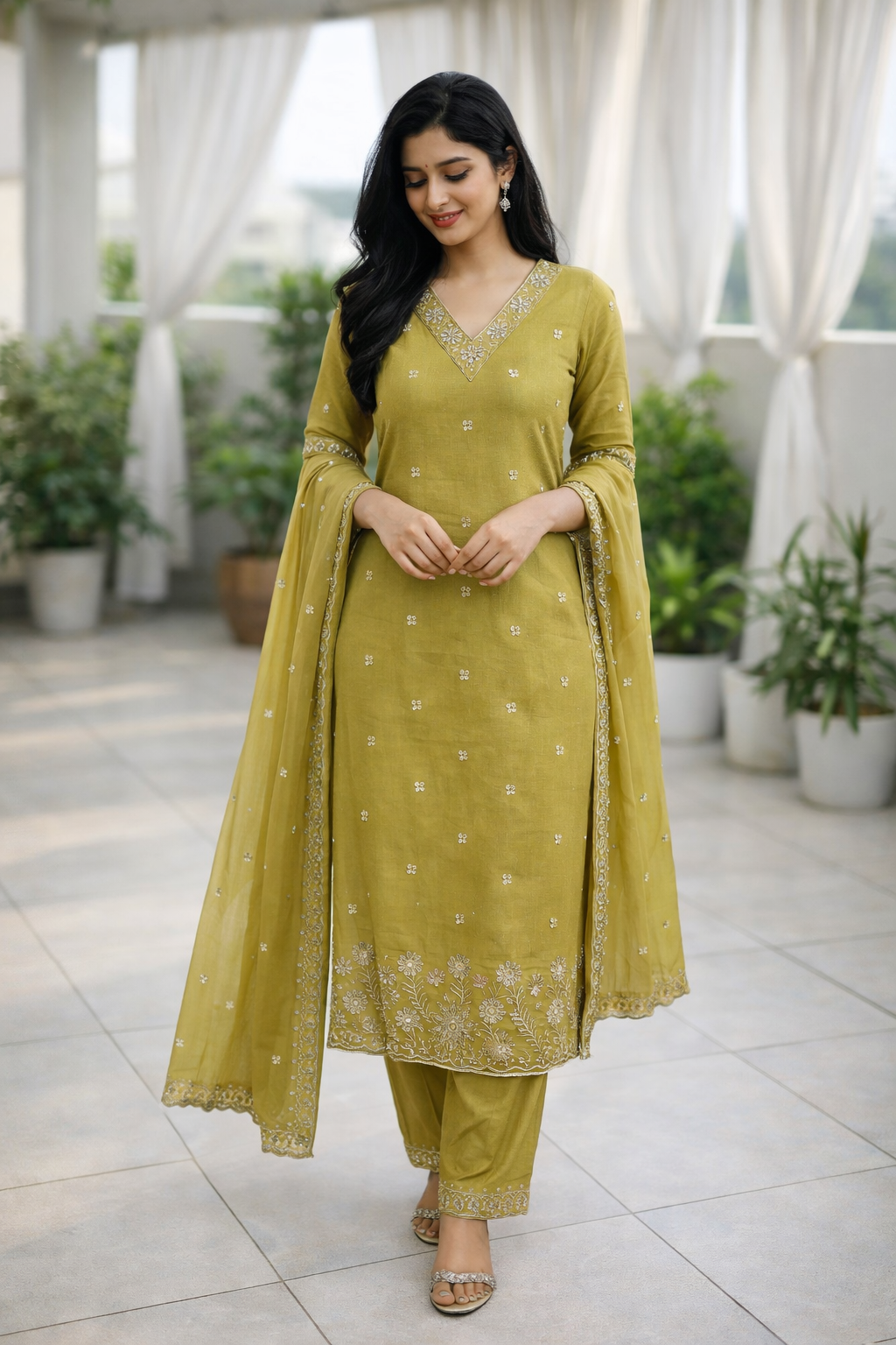 Premium Party Wear Churidar suit