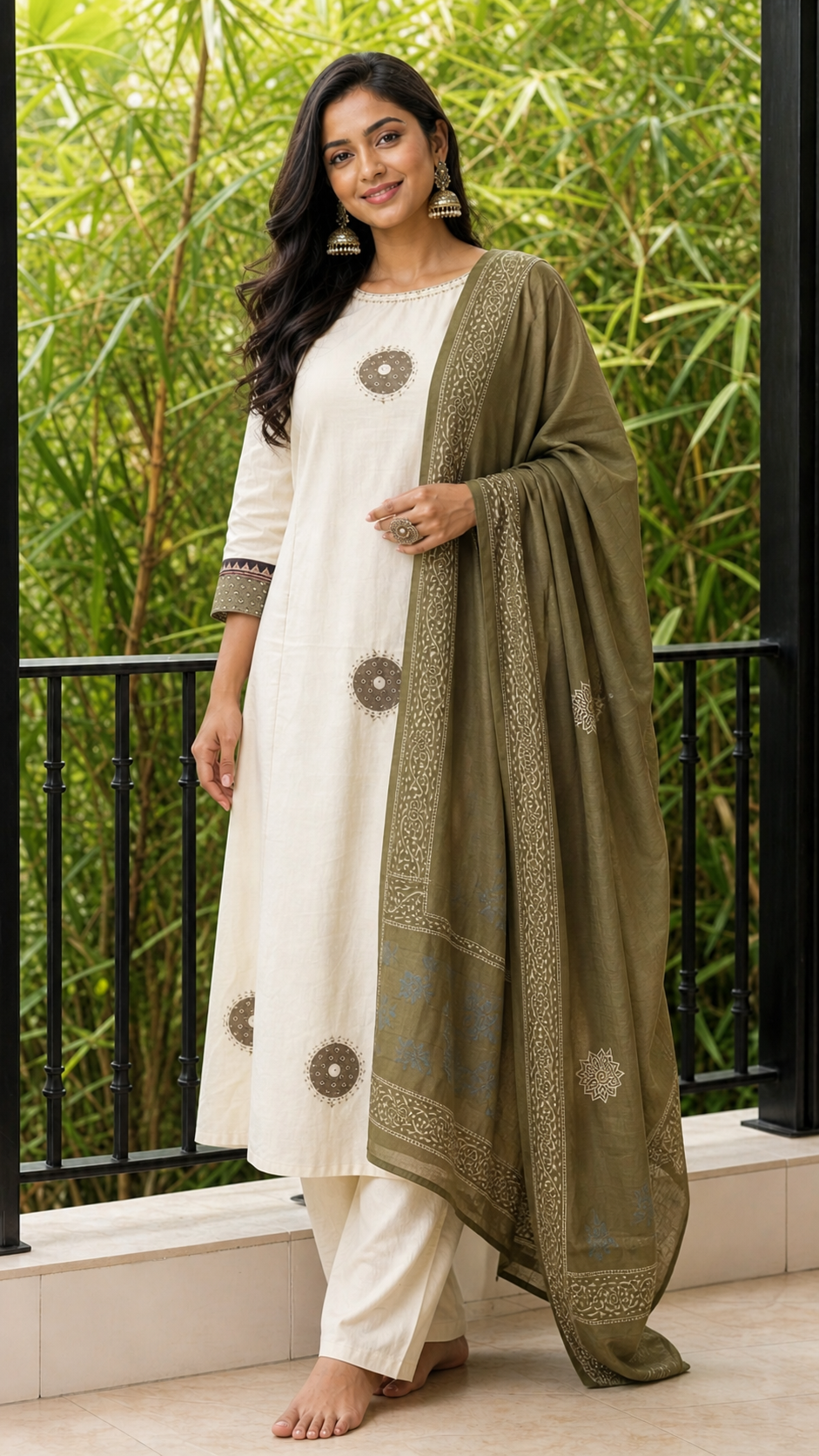Cotton Churidar Set