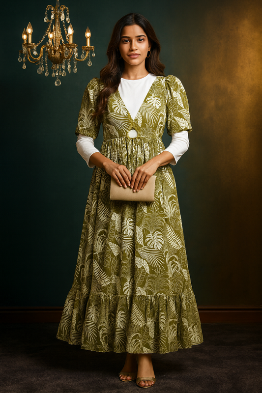 Full-Length Flowy Gown