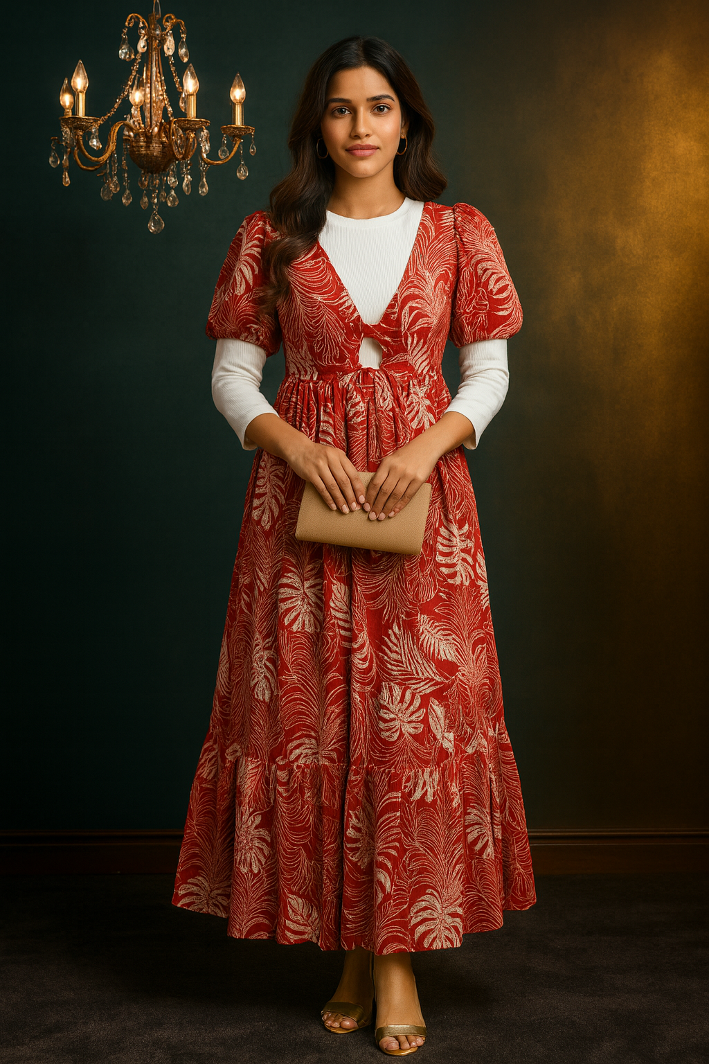 Full-Length Flowy Gown