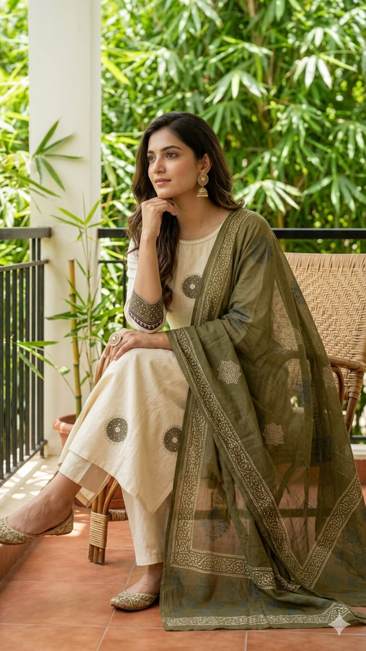 Cotton Churidar Set