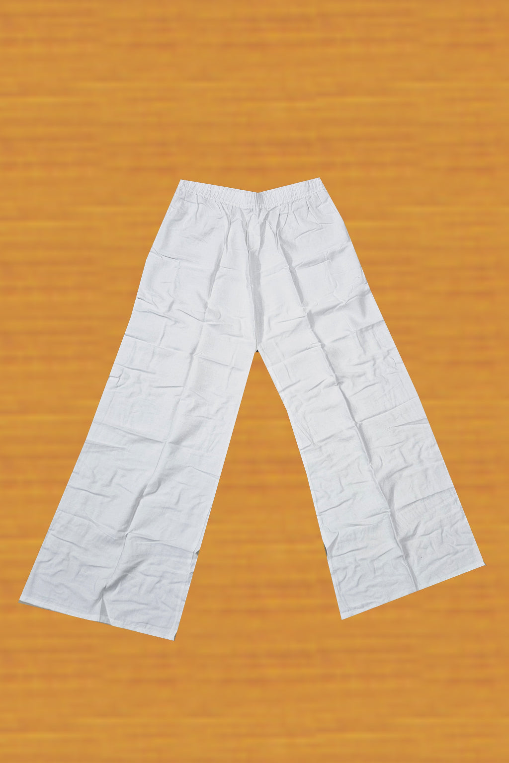 Delta Fabric Puff-Sleeve Long Top with Palazzo Pant