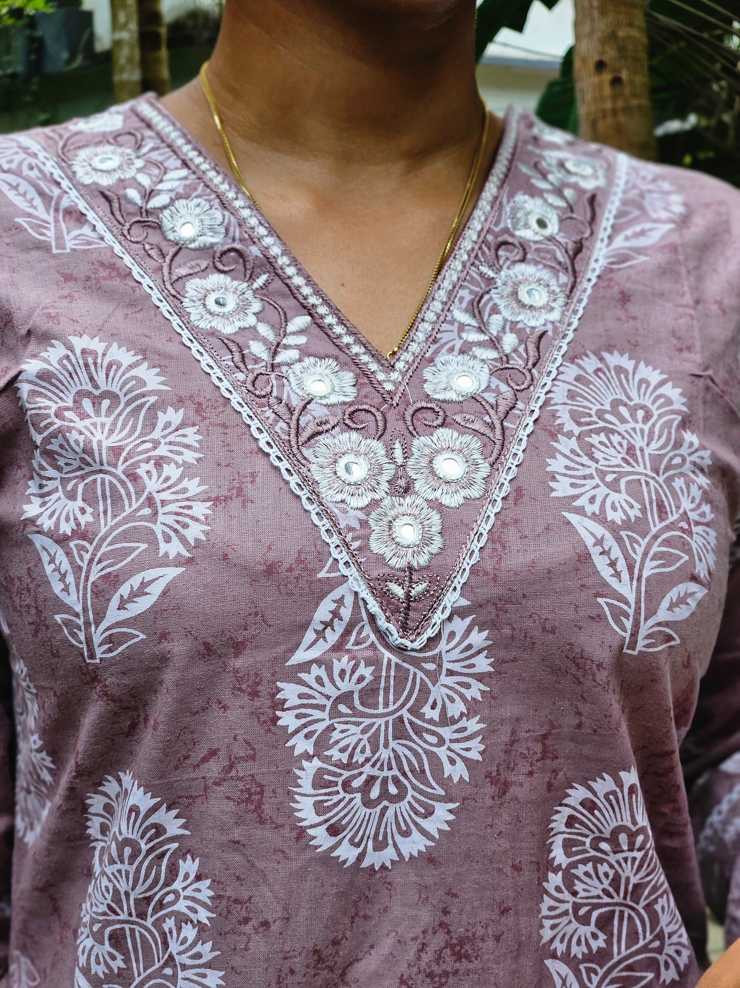 Cotton Printed Churidar with Printed Dupatta Set