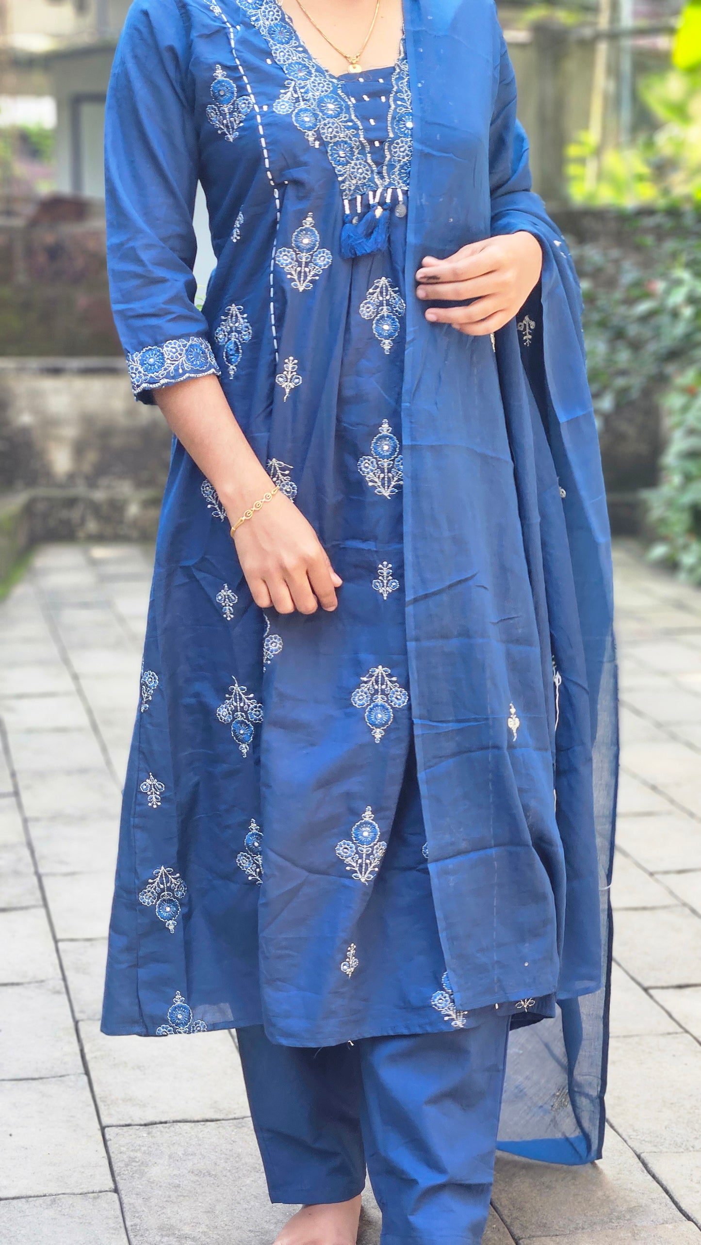 Elegant Cotton Ethnic Suit Set