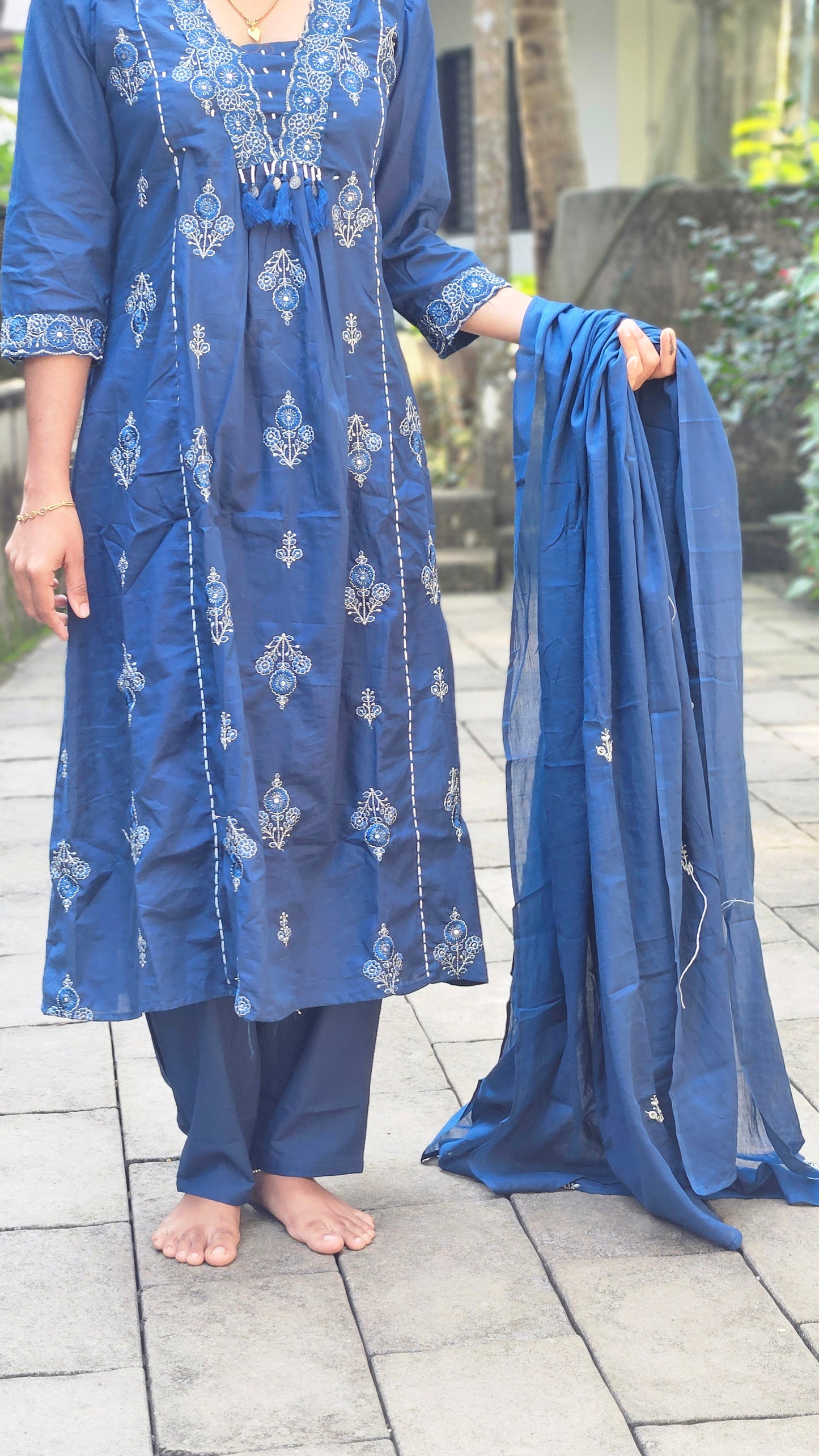 Elegant Cotton Ethnic Suit Set