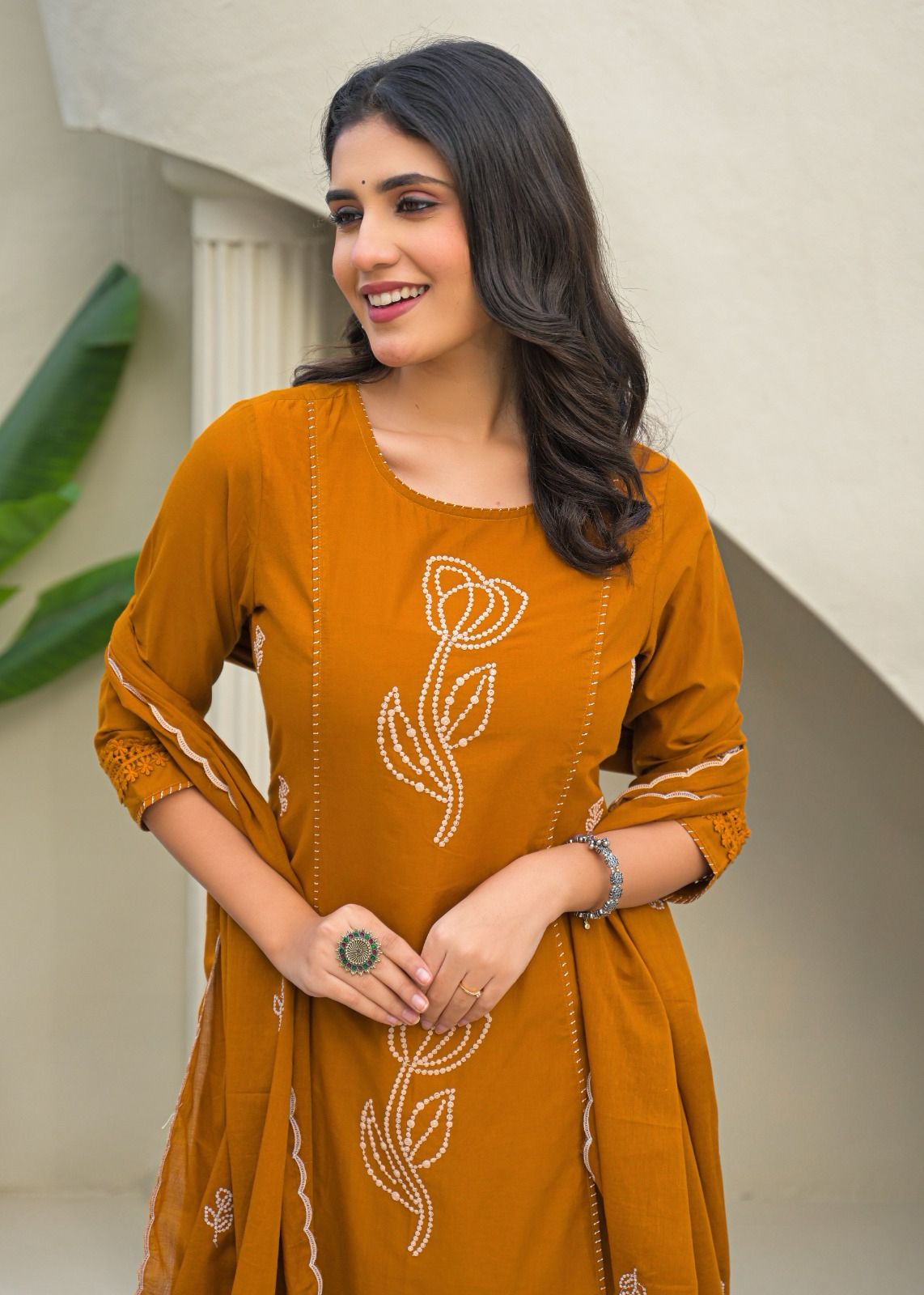 Elegant Cotton Ethnic Suit Set